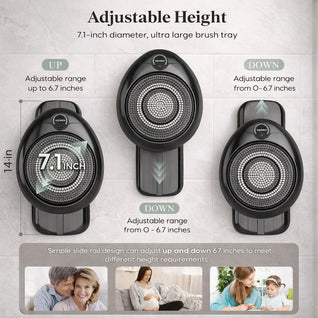 Hands-Free Wall-Mounted Back Scrubber for Shower